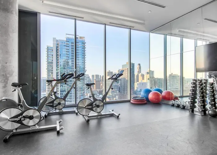 River North 1br W Gym Pool Roof Nr Riverwalk Chi-825 Apartment *